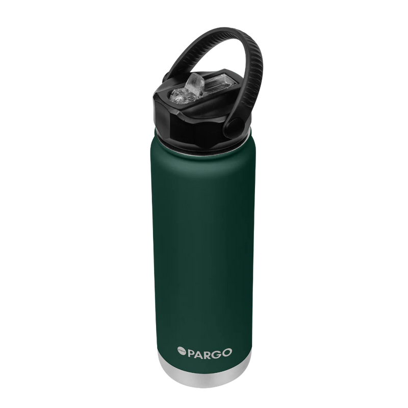 750ml Insulated Sports Bottle w/ Straw Cap - Forest Green