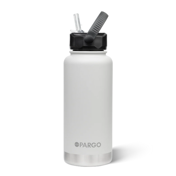 950ml Insulated Sports Bottle w/ Straw Lid - Bone White