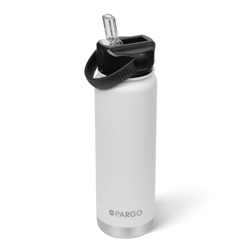 750ml Insulated Sports Bottle w/ Straw Lid - Bone White