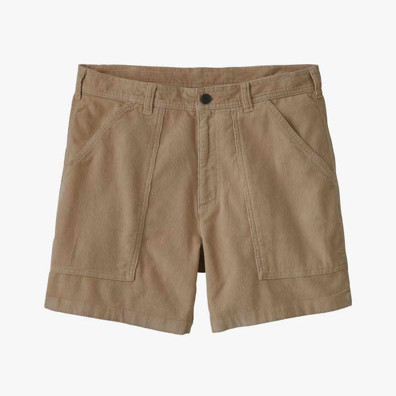 M's Organic Cotton Cord Utility Shorts - 6 in. - Oar Tan