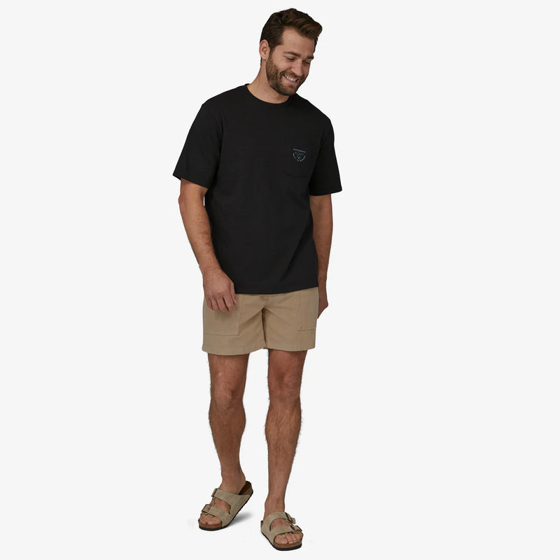 M's Organic Cotton Cord Utility Shorts - 6 in. - Oar Tan