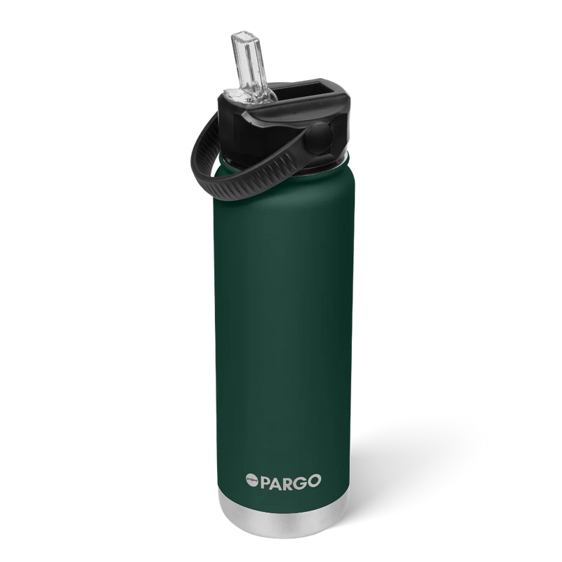750ml Insulated Sports Bottle w/ Straw Cap - Forest Green