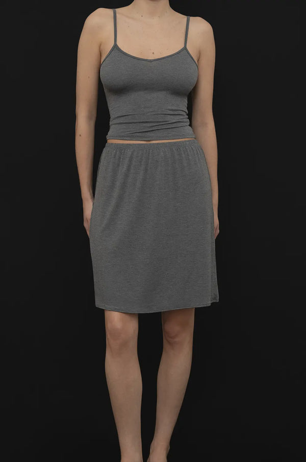 Recline Skirt - Charcoal
