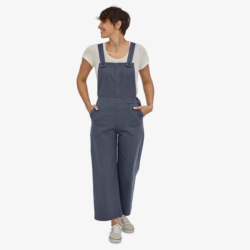 W's Stand Up Cropped  Overalls - Smolder Blue