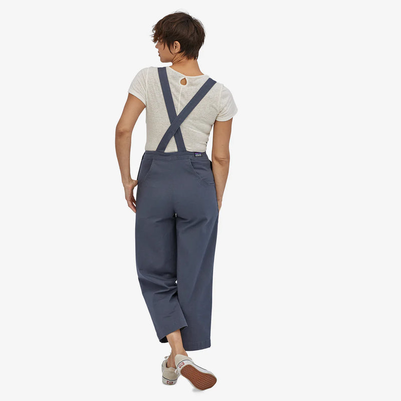 W's Stand Up Cropped  Overalls - Smolder Blue