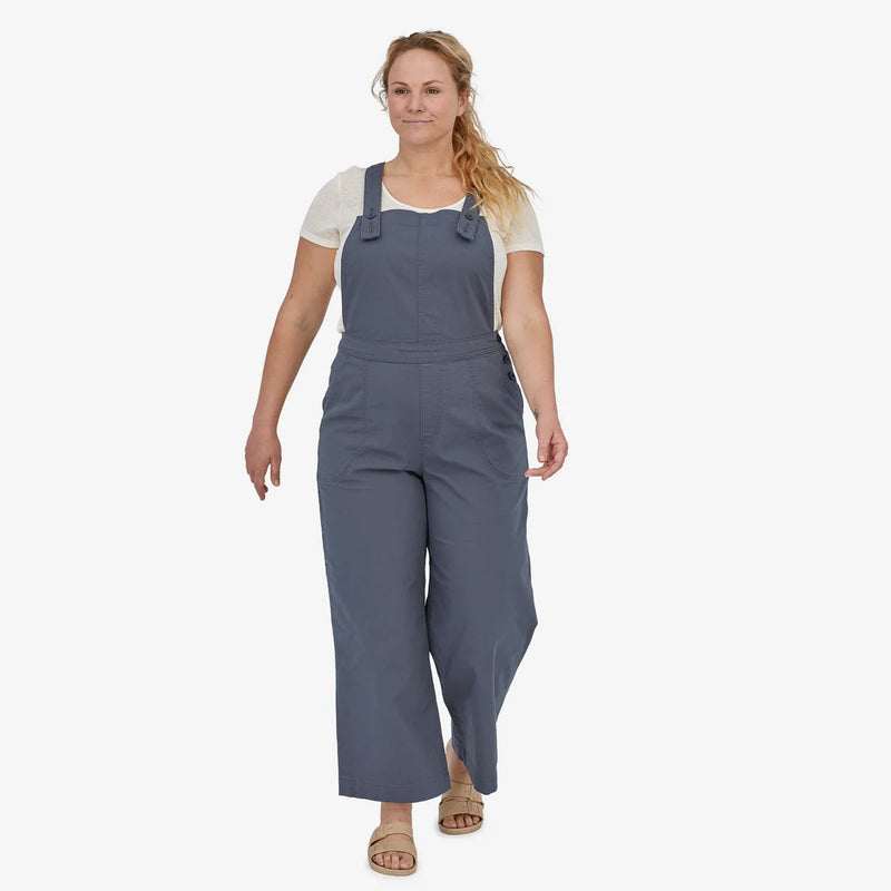 W's Stand Up Cropped  Overalls - Smolder Blue