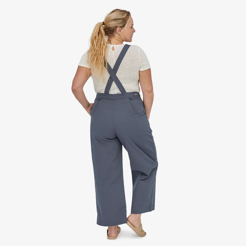 W's Stand Up Cropped  Overalls - Smolder Blue