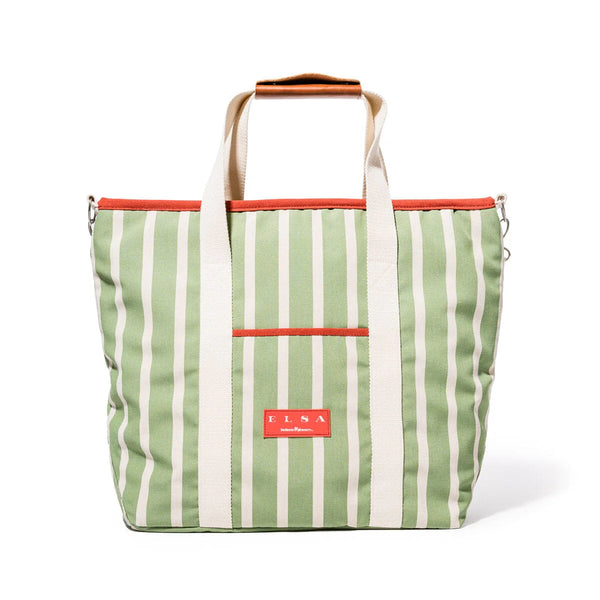 COOLER TOTE BAG - ELSA STRIPE