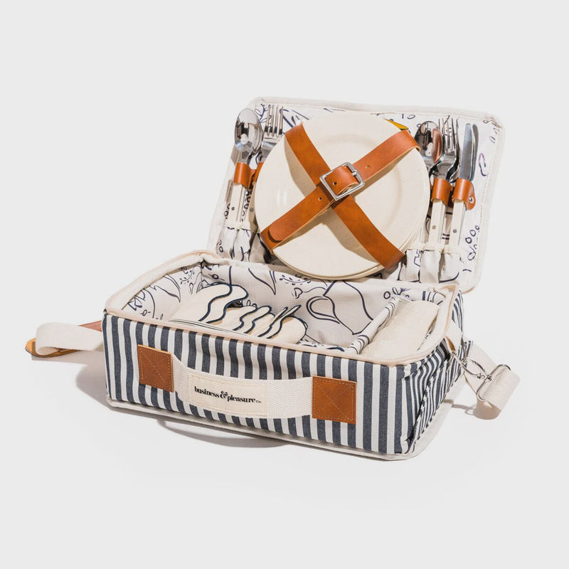 Picnic Set - Laurens Navy Stripe