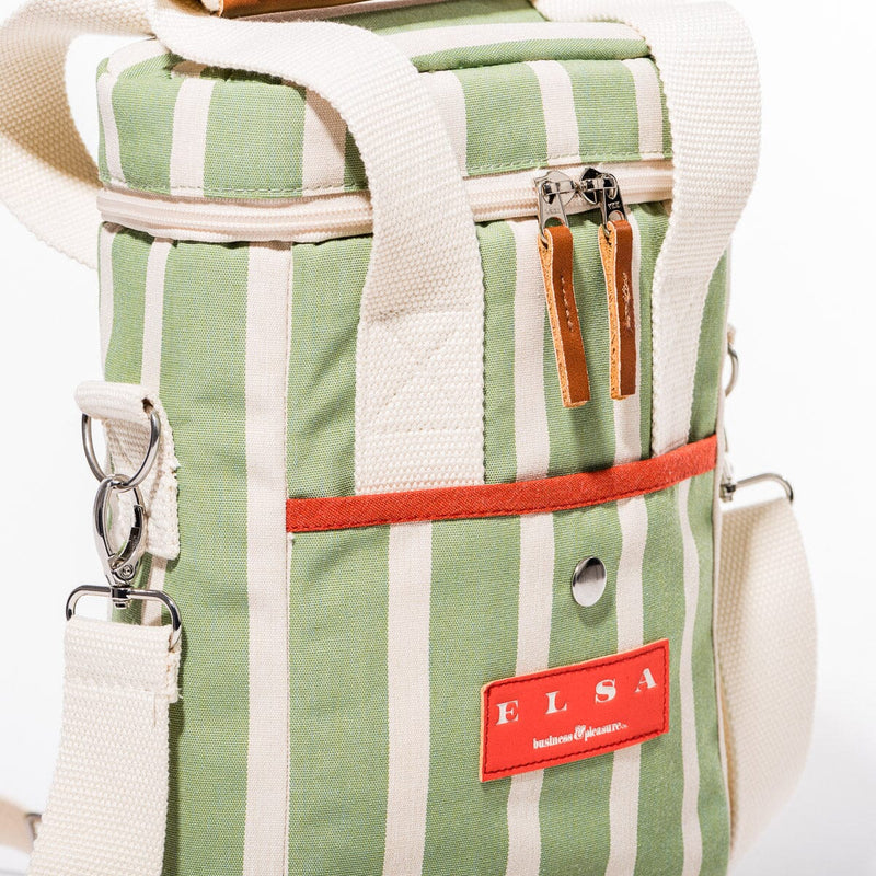 WINE COOLER BAG - ELSA STRIPE