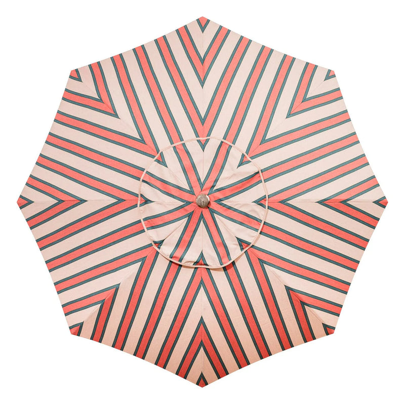 The Club Umbrella - Bistro Dusty Pink Stripe