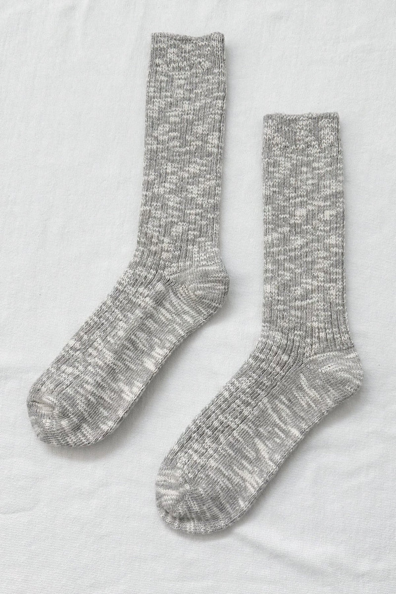 Cottage Socks - Heather Grey