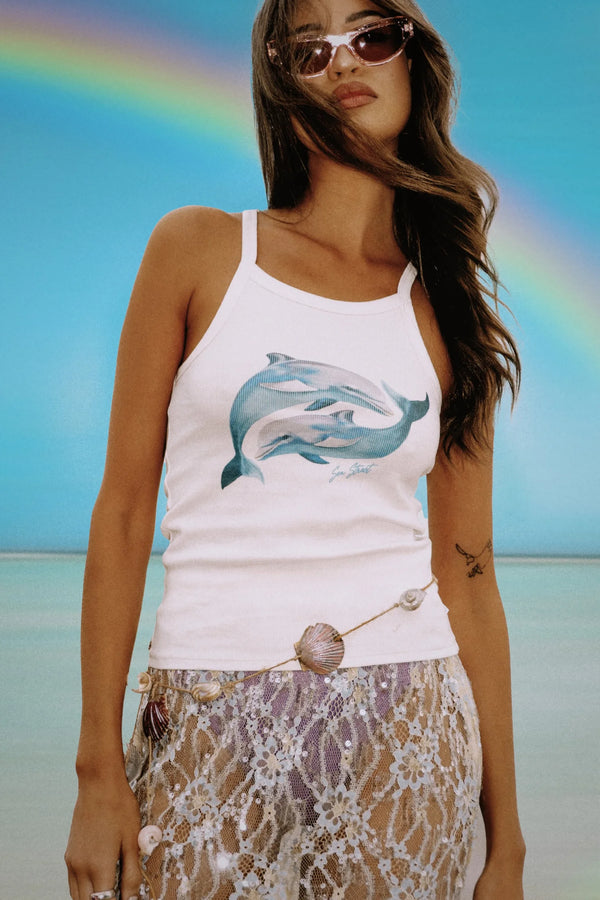 Dolphin Yin Yang Singlet - Salt