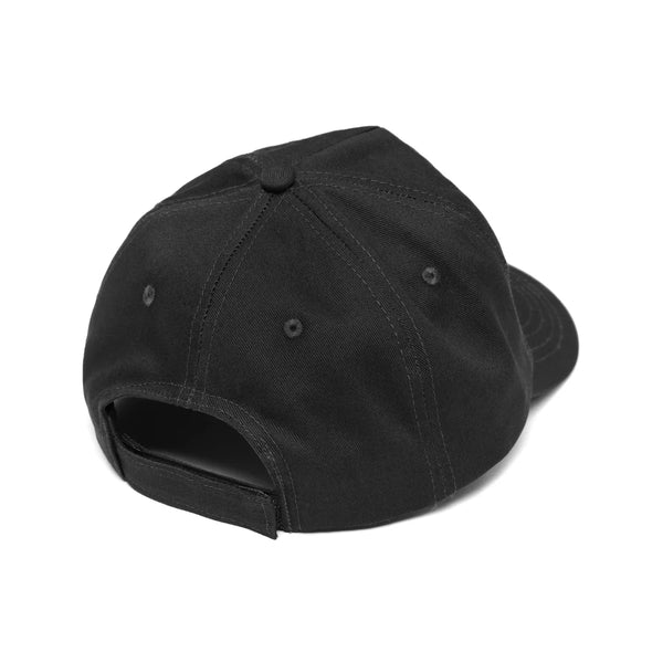 Metal Logo 5 Panel Hat - Black