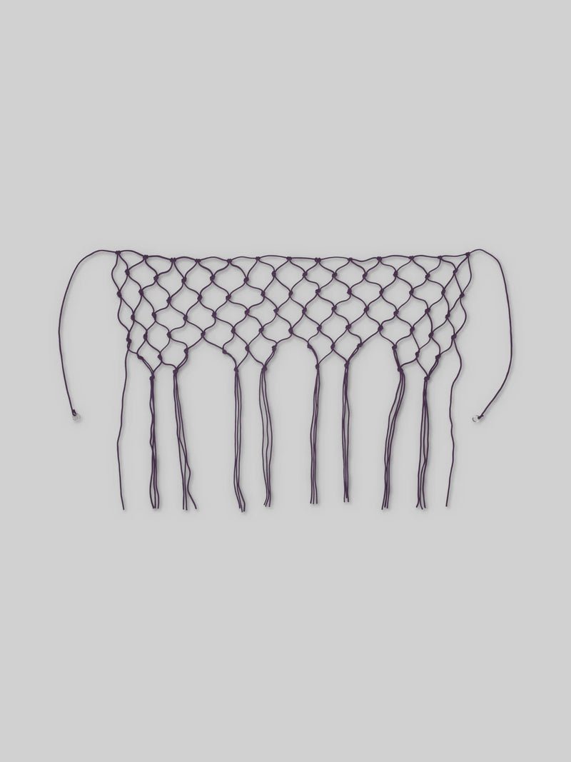 Macrame Belt - Burgundy