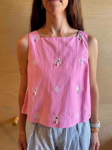 Delphine Top - Pink Palace