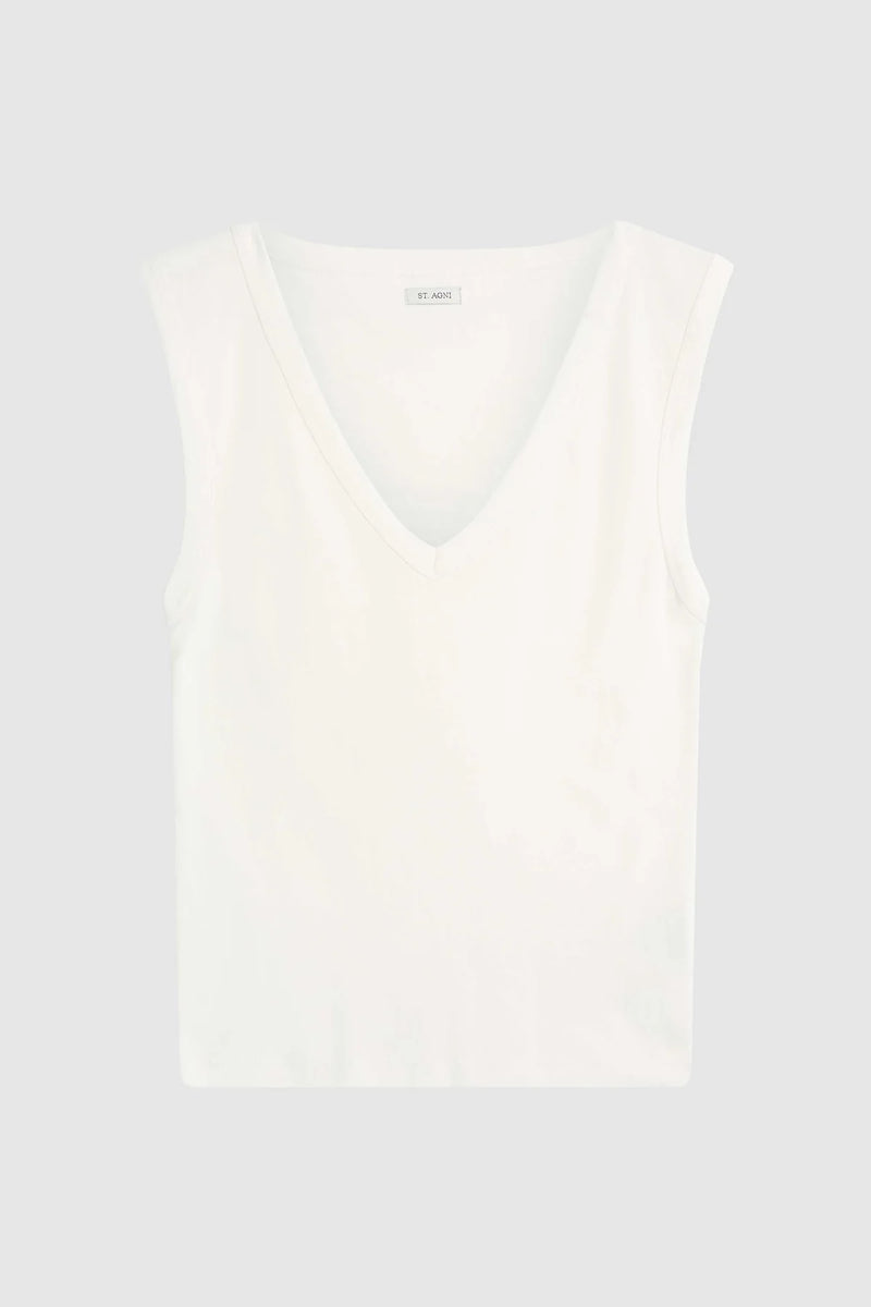 Organic Cotton 90s Top - White