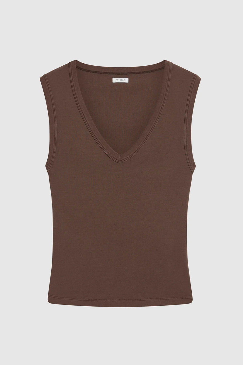 Organic Cotton 90s Top - Fudge