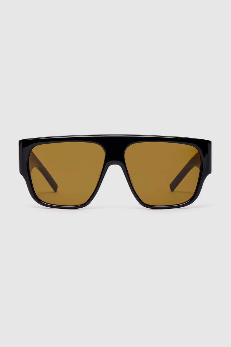 Linea Oversized Sunglasses - Black/Brown