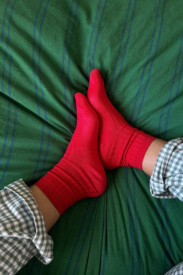 Her Socks (MC Cotton) - Classic Red