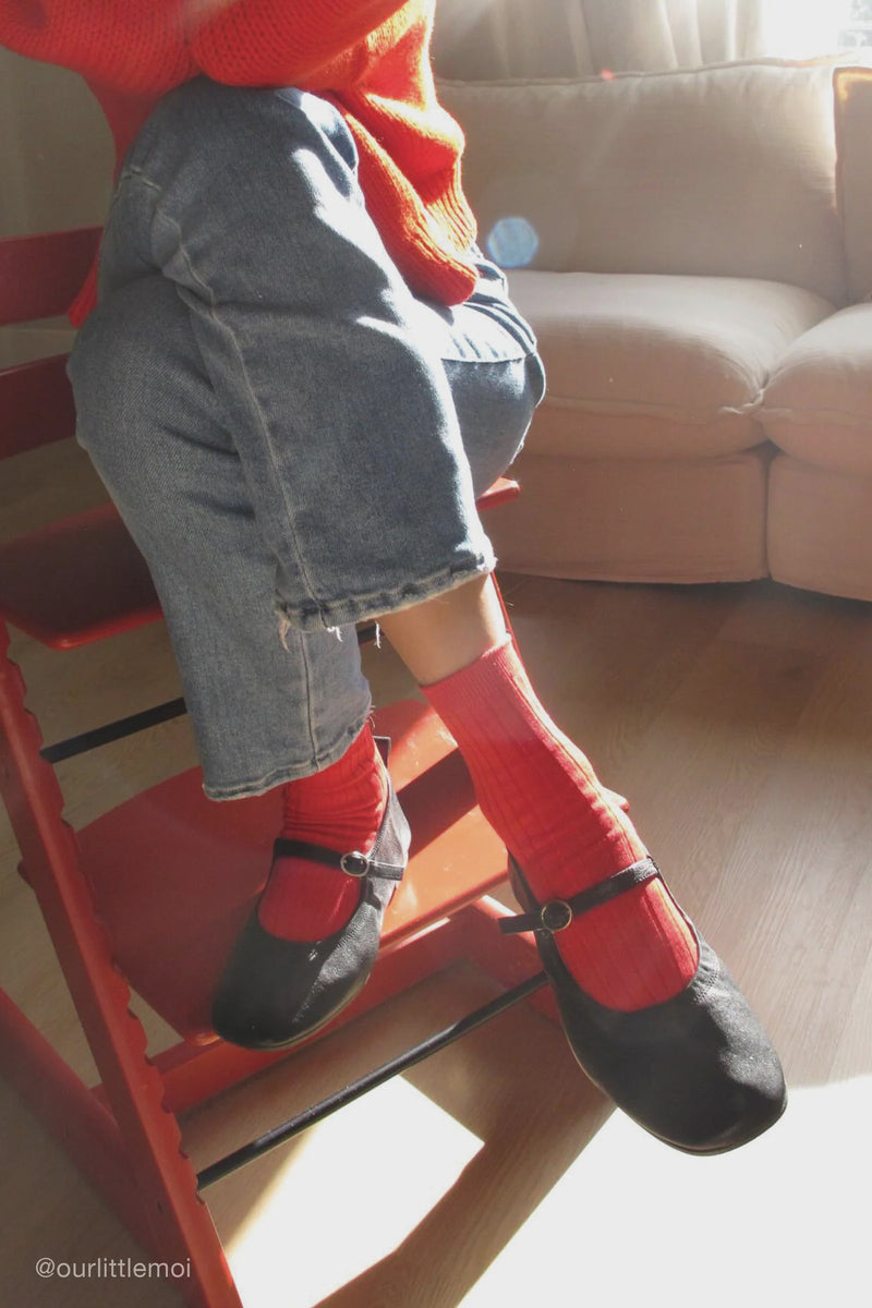 Her Socks (MC Cotton) - Classic Red