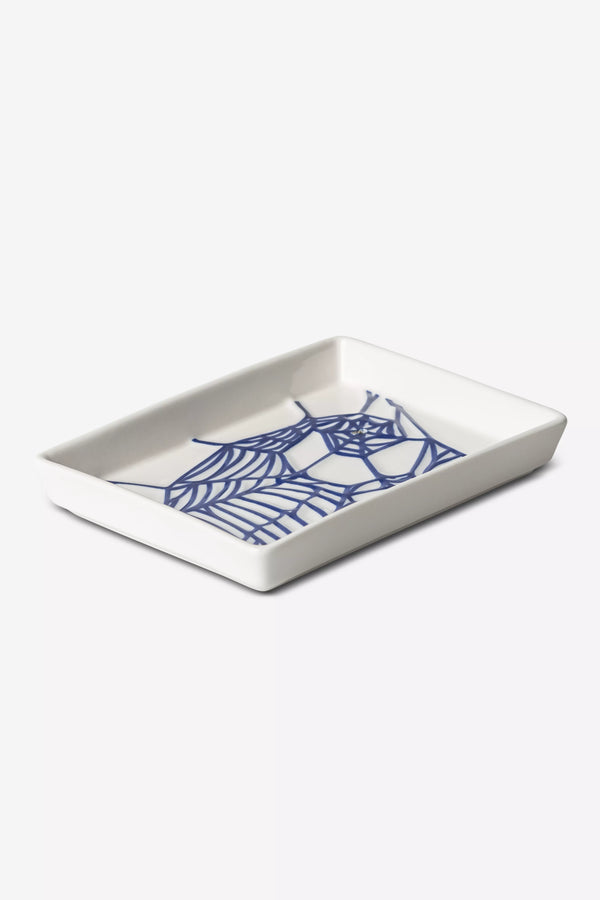 Theory and Practice Incense Tray - White/Blue