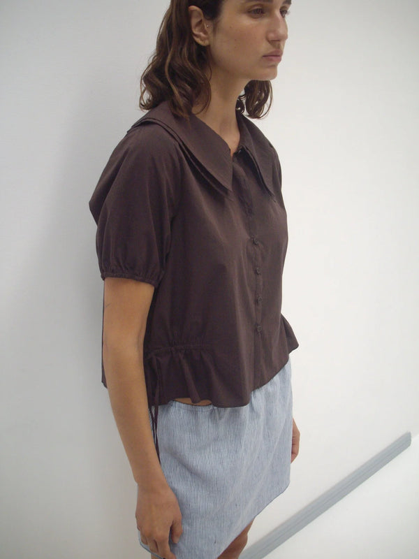 Double Collar Shirt - Umber