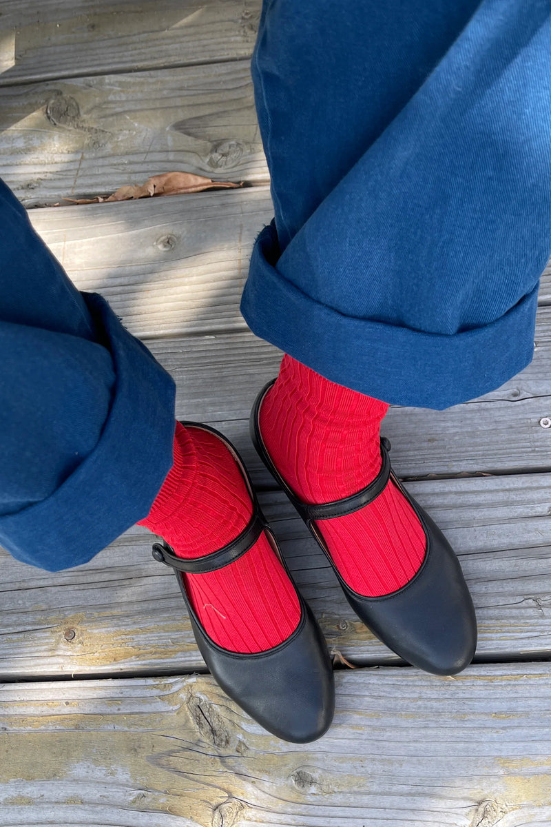 Her Socks (MC Cotton) - Classic Red