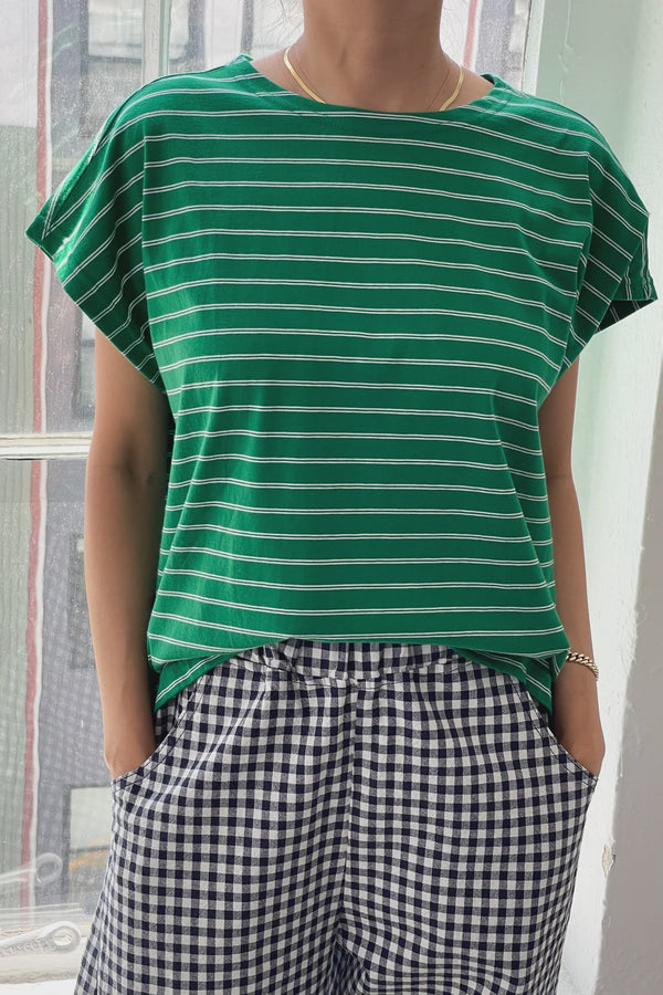 Chérie Tee - Green / White