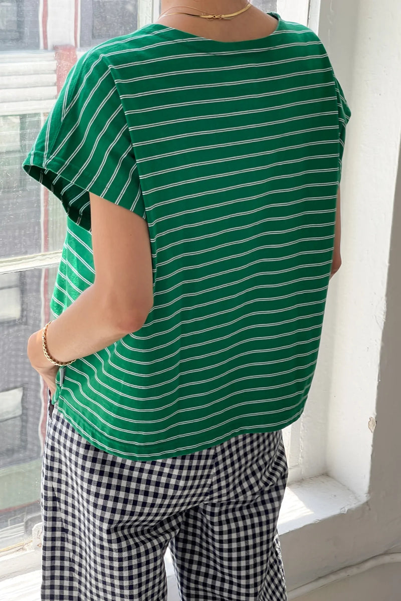 Chérie Tee - Green / White