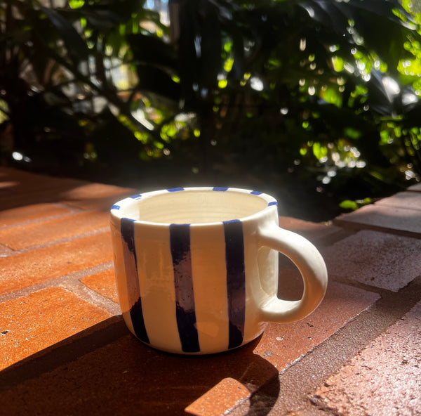 Striped Mug - Dark Blue