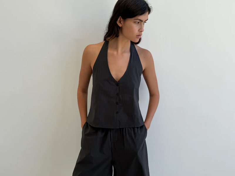 Waist Halter - Black Stripe