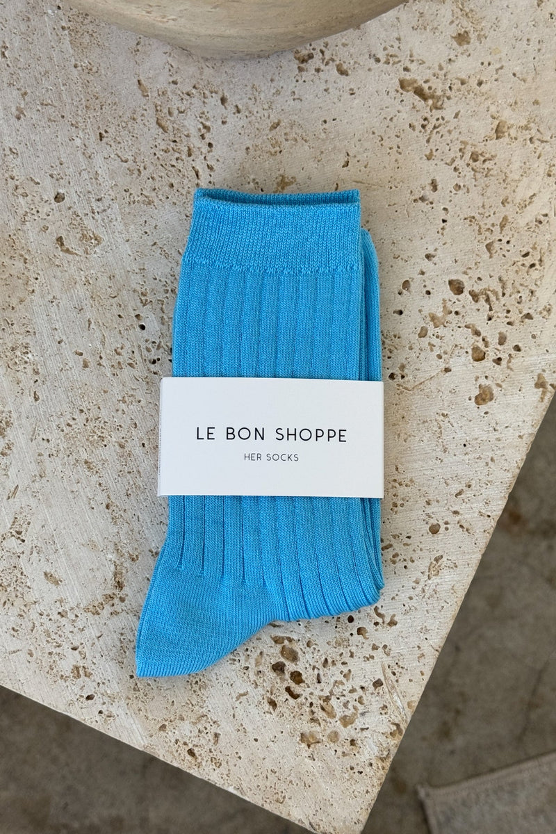 Her Socks - (MC Cotton) - Blue Water