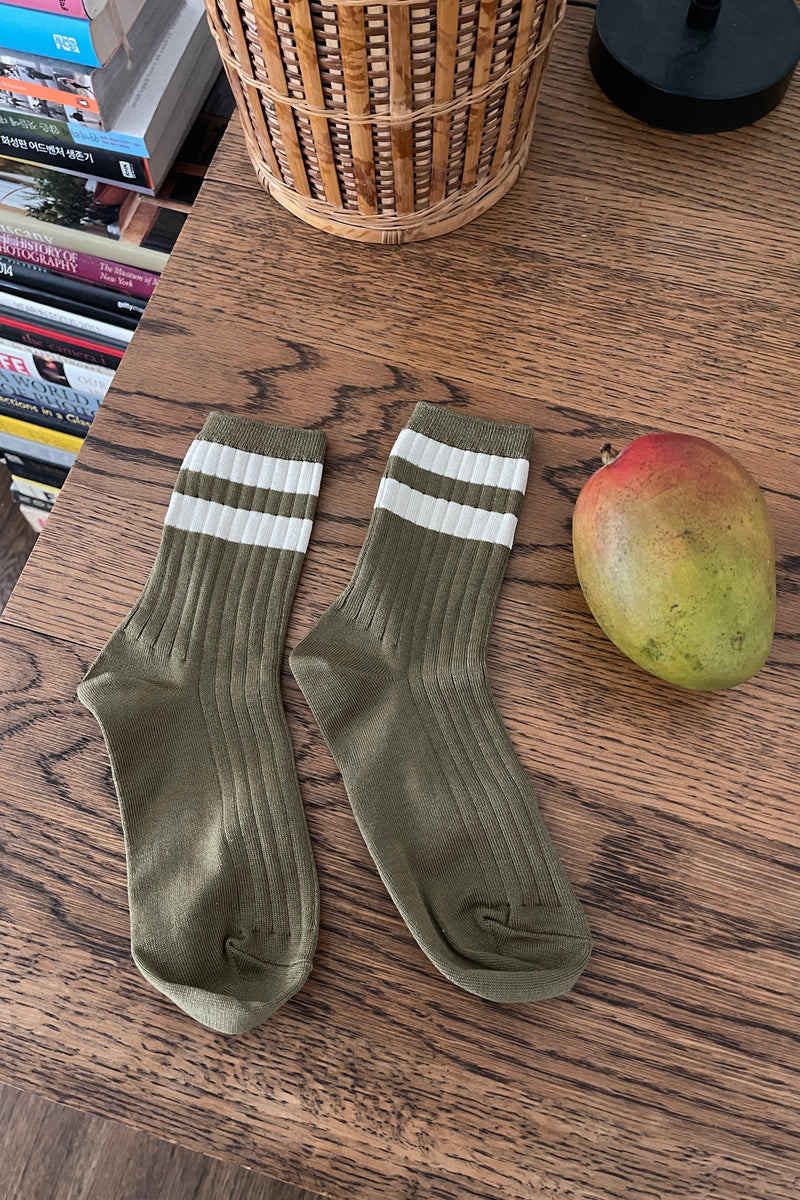 Her Varsity Socks - Fern