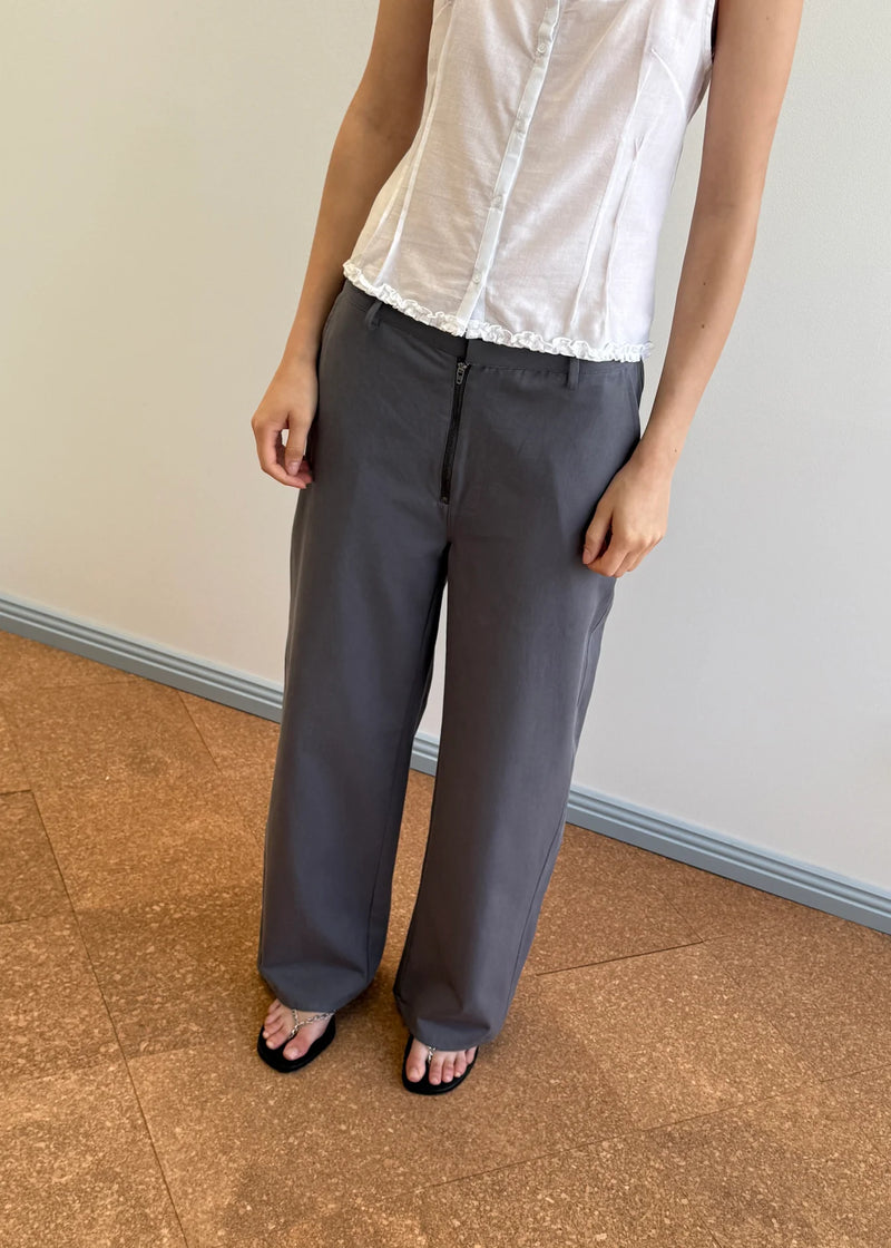 Zip Pant - Charcoal