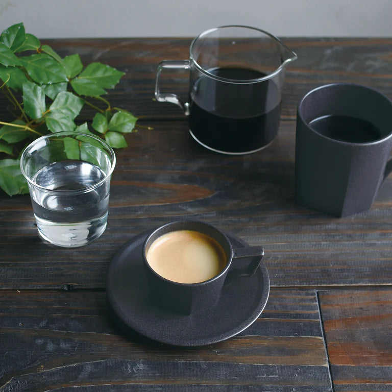 Oct Cup & Saucer - Black