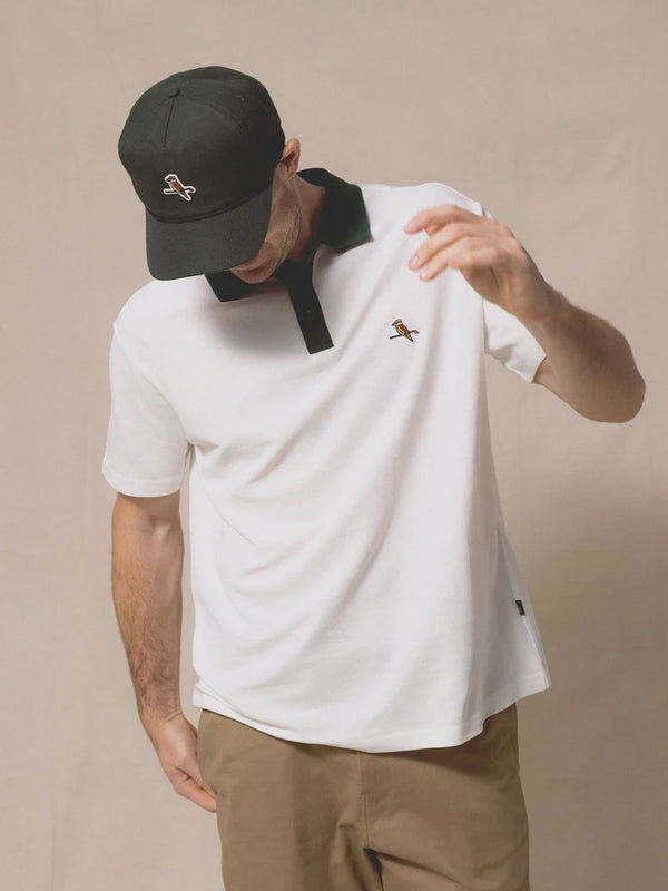 Two Tone Kooka Polo - White/Green