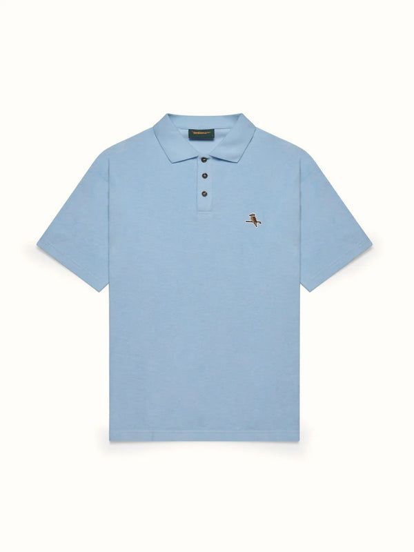 Kooka Terry Polo - Sky Blue