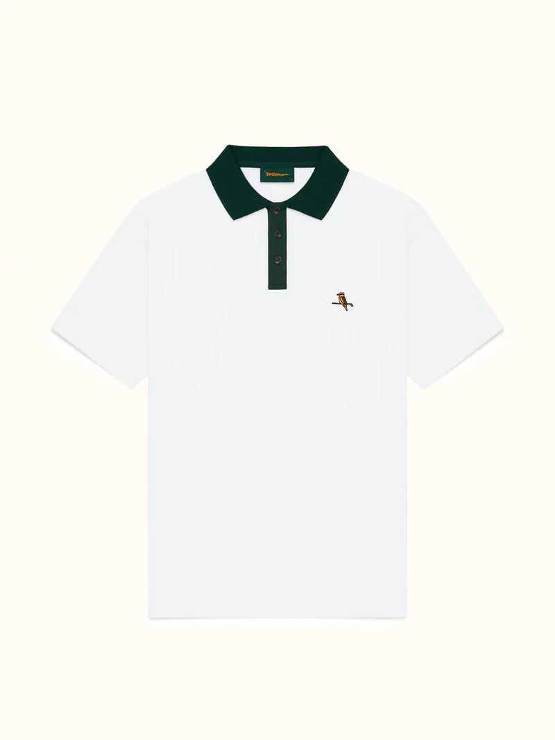 Two Tone Kooka Polo - White/Green