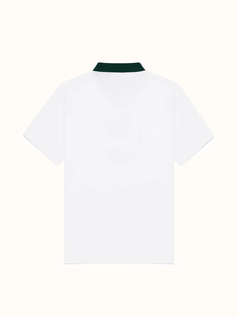 Two Tone Kooka Polo - White/Green