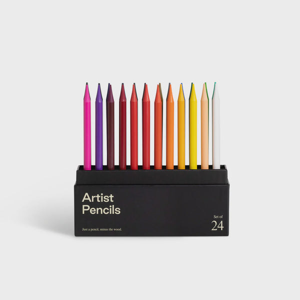 Woodless Artist Pencils - Set of 24