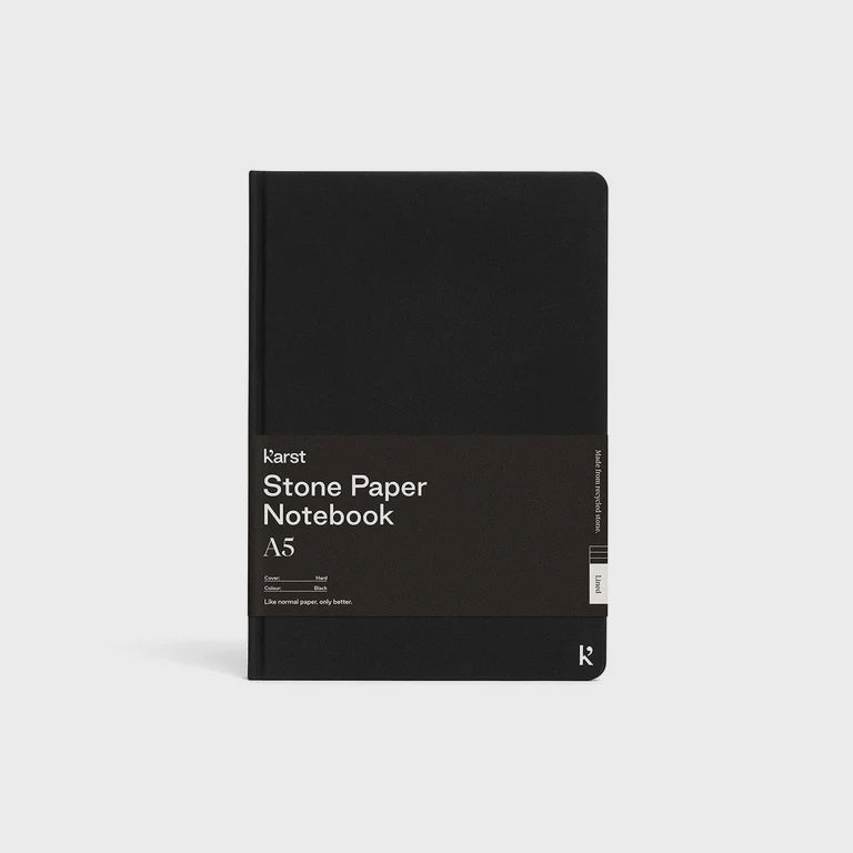 Hard Cover A5 Notebook (Dot Grid) - Black