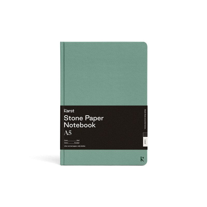 Hard Cover A5 Notebook (Plain) - Eucalypt