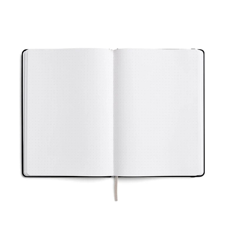 Hard Cover A5 Notebook (Dot Grid) - Black