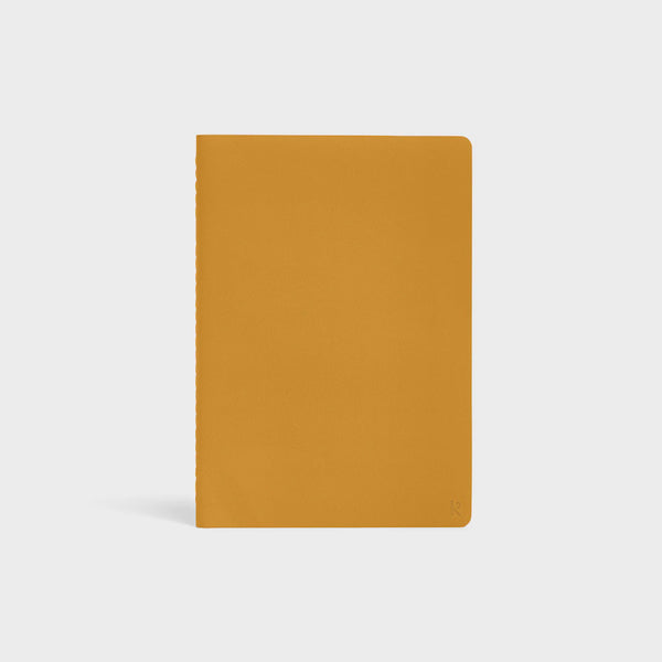 Soft Cover A5 Notebook (Plain) - Turmeric