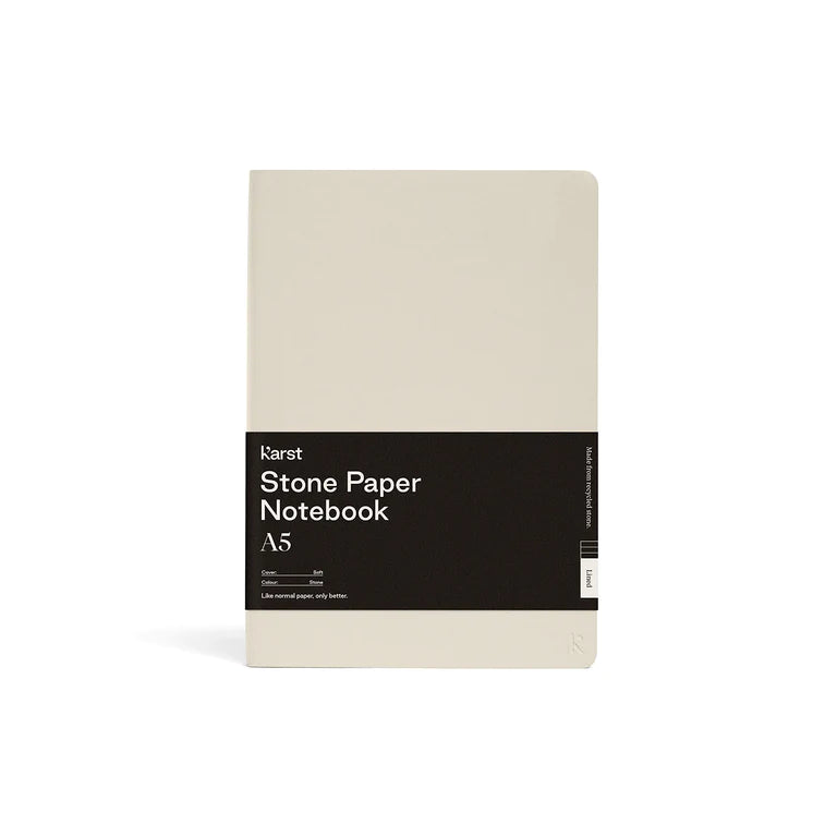 Soft Cover A5 Notebook (Ruled) - Stone