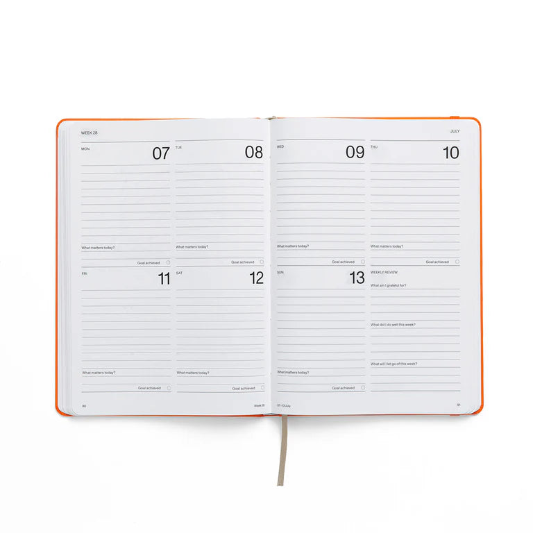 2025 Weekly Planner A5 - Persimmon