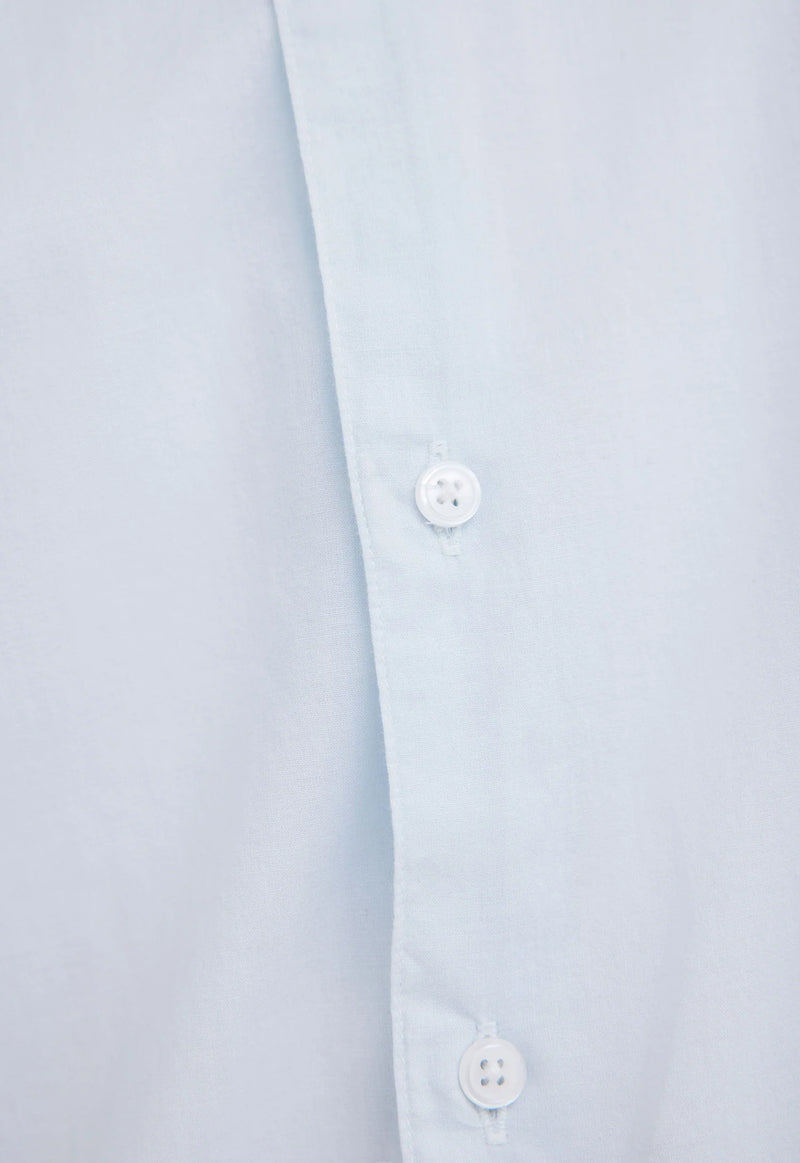 Folded Collar Shirt - Vintage Blue