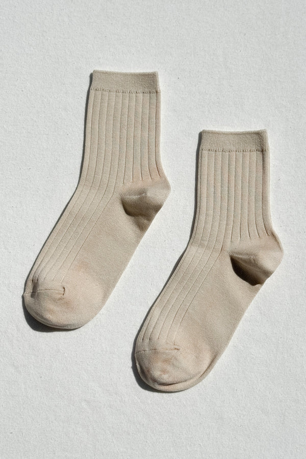 Her Socks - MC Cotton Rib - Porcelin
