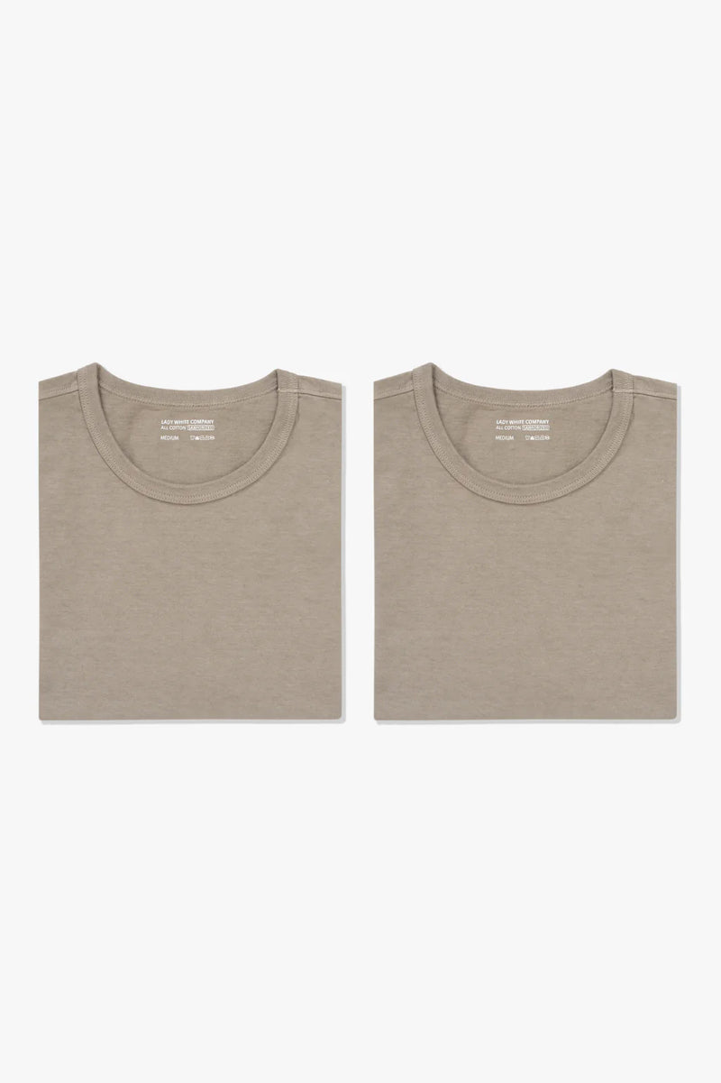 2-Pack T-Shirt - Almond